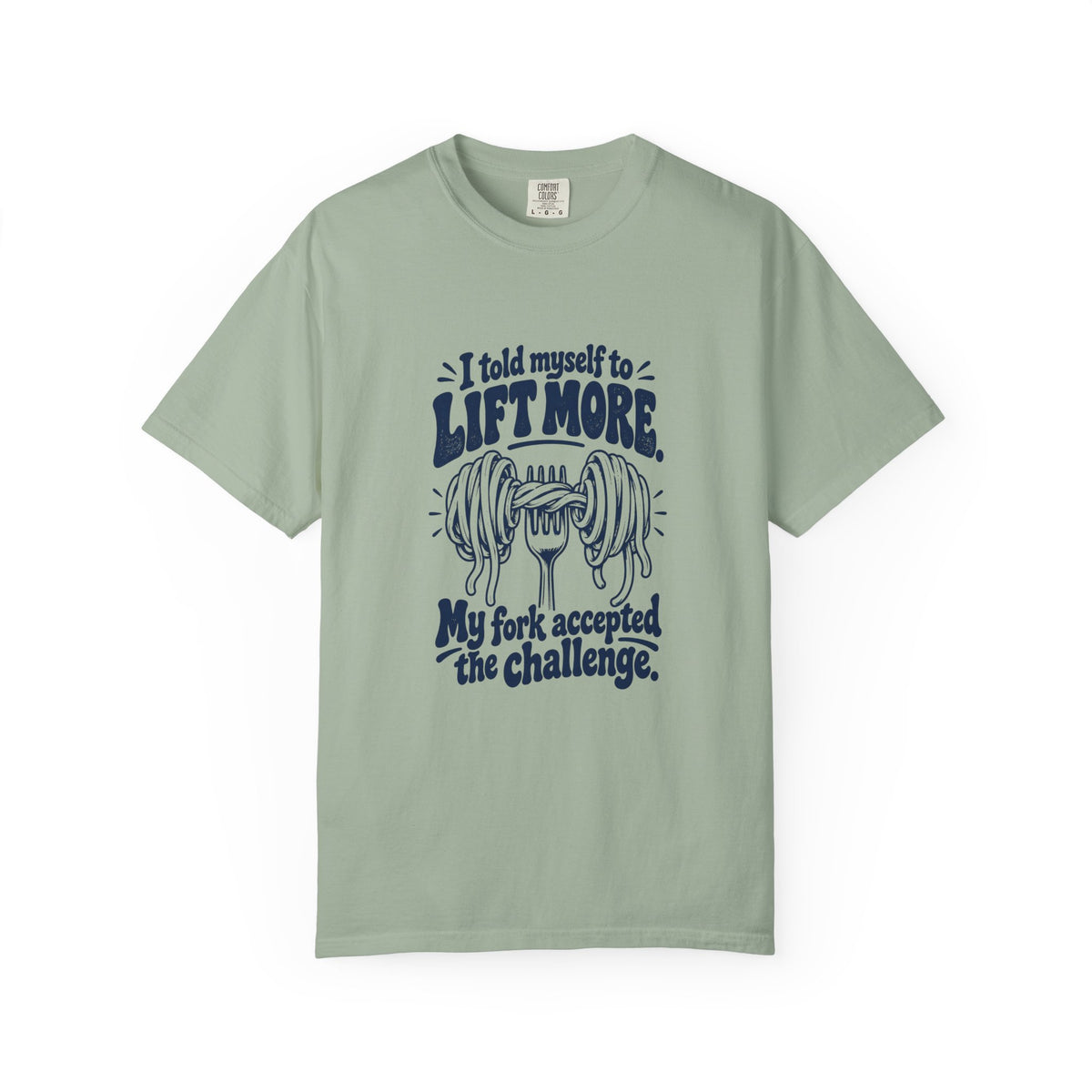 Lift More – Funny Gym & Fitness T-Shirt – Bay – Bad Advice Club product mockup