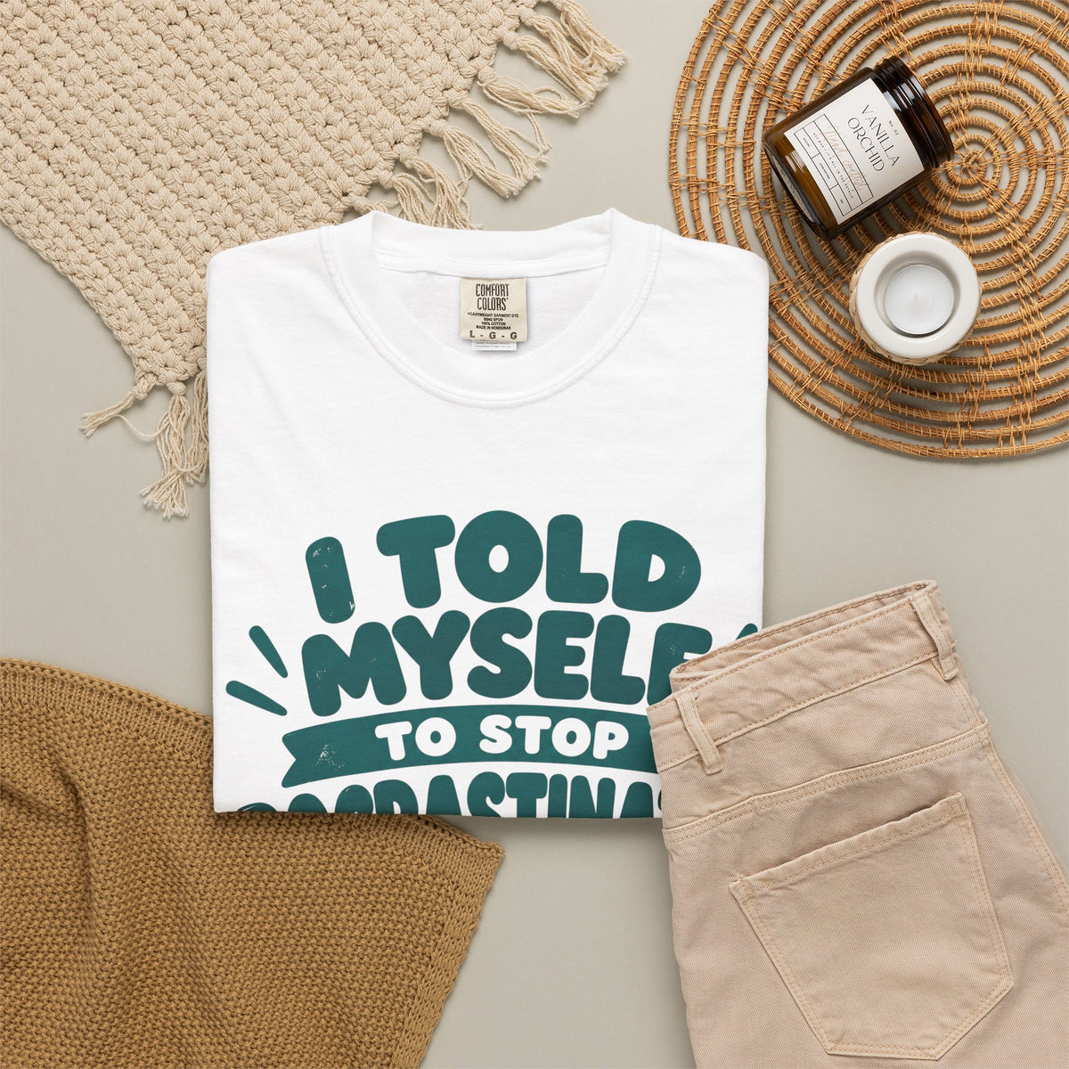 Funny Procrastination Cat T-Shirt – “I’ll Deal with That Idiot Tomorrow”