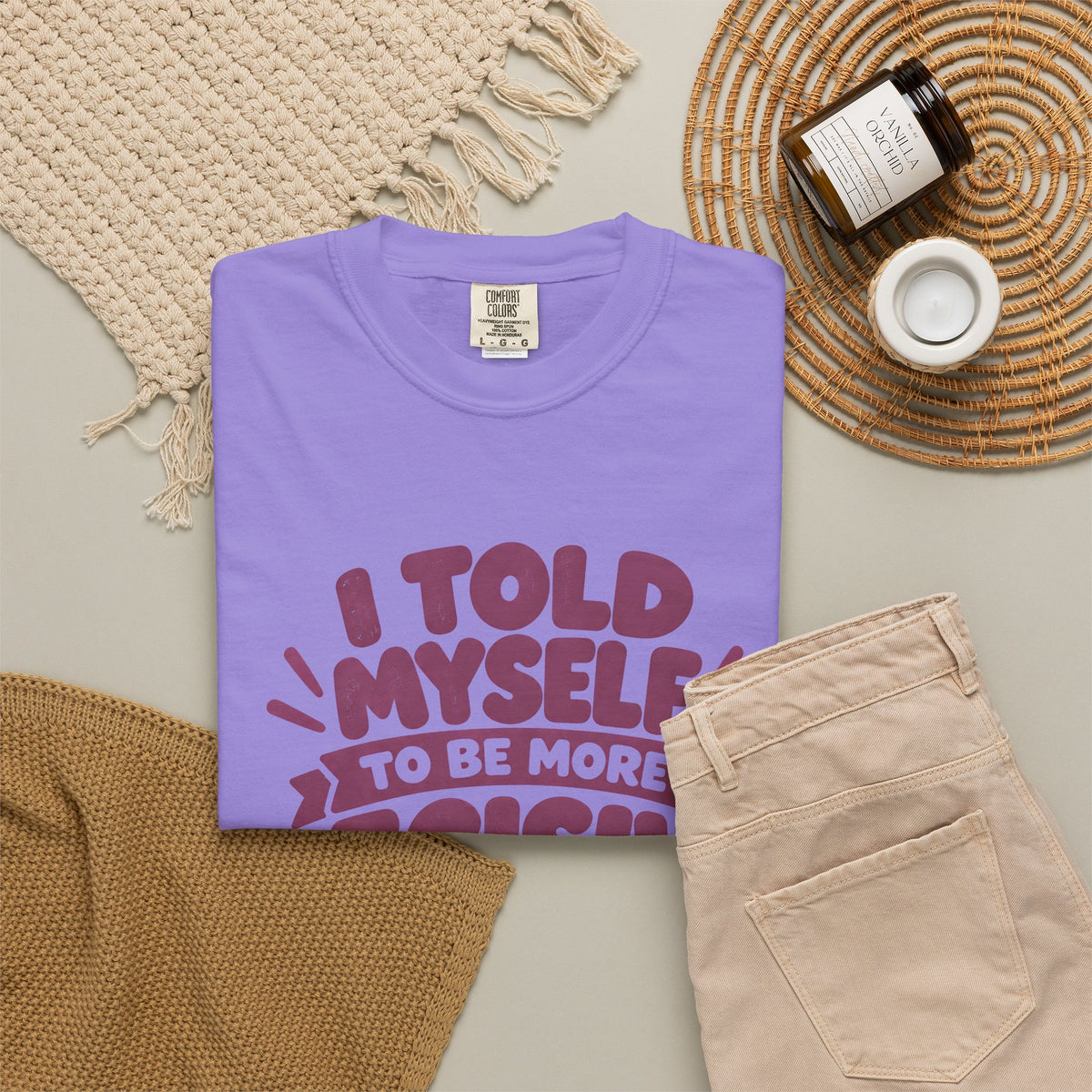 “I Told Myself to Be More Decisive” Funny Quote T-Shirt