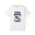 Questionable Marathon – Funny Running T-Shirt – White – Bad Advice Club product mockup