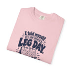 Leg Day – Funny Gym & Fitness T-Shirt – Bad Advice Club product mockup