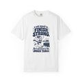 Finish Strong – Funny Running T-Shirt – White – Bad Advice Club product mockup