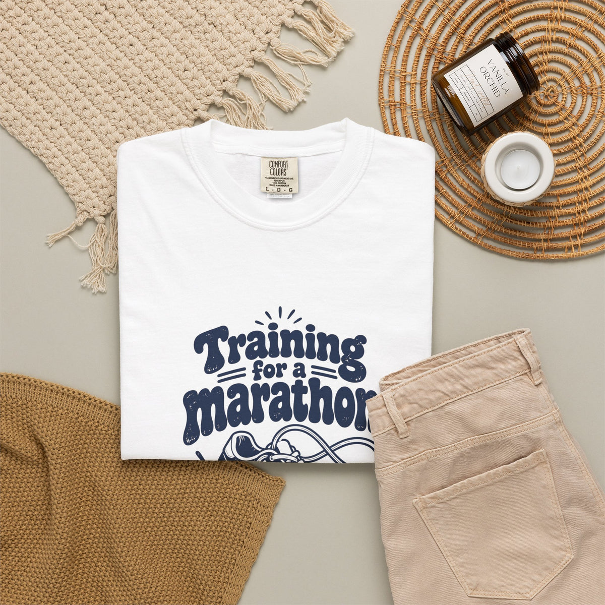 Questionable Marathon – Funny Running T-Shirt – Bad Advice Club product mockup