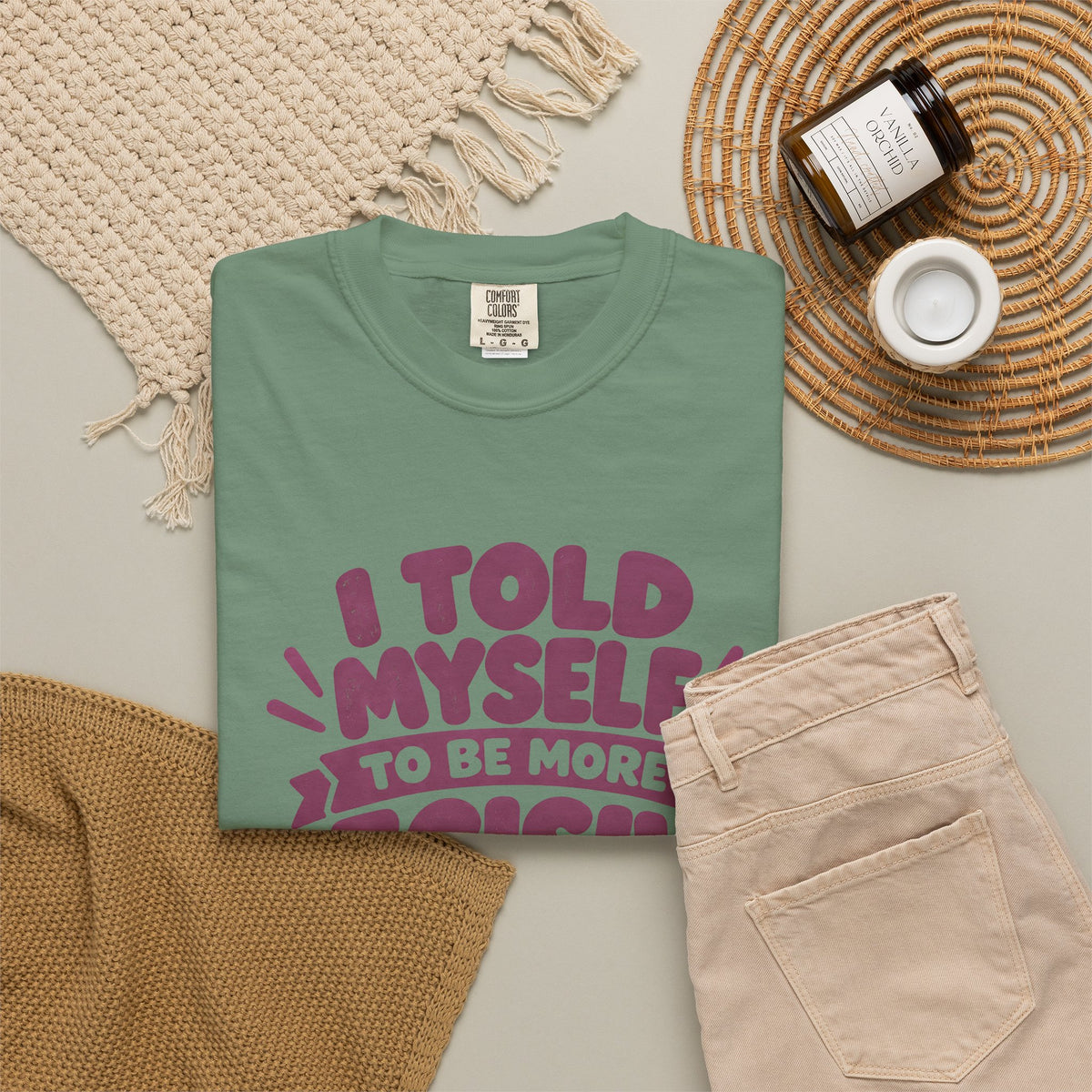“I Told Myself to Be More Decisive” Funny Quote T-Shirt