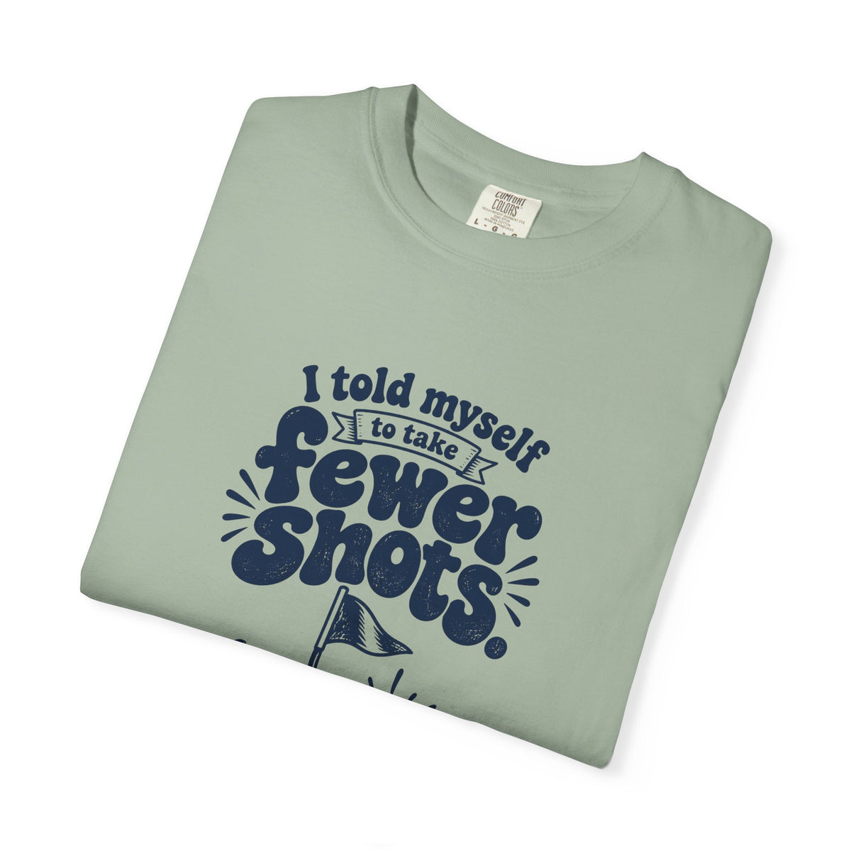 Fewer Shots – Funny Golf T-Shirt – Bad Advice Club product mockup