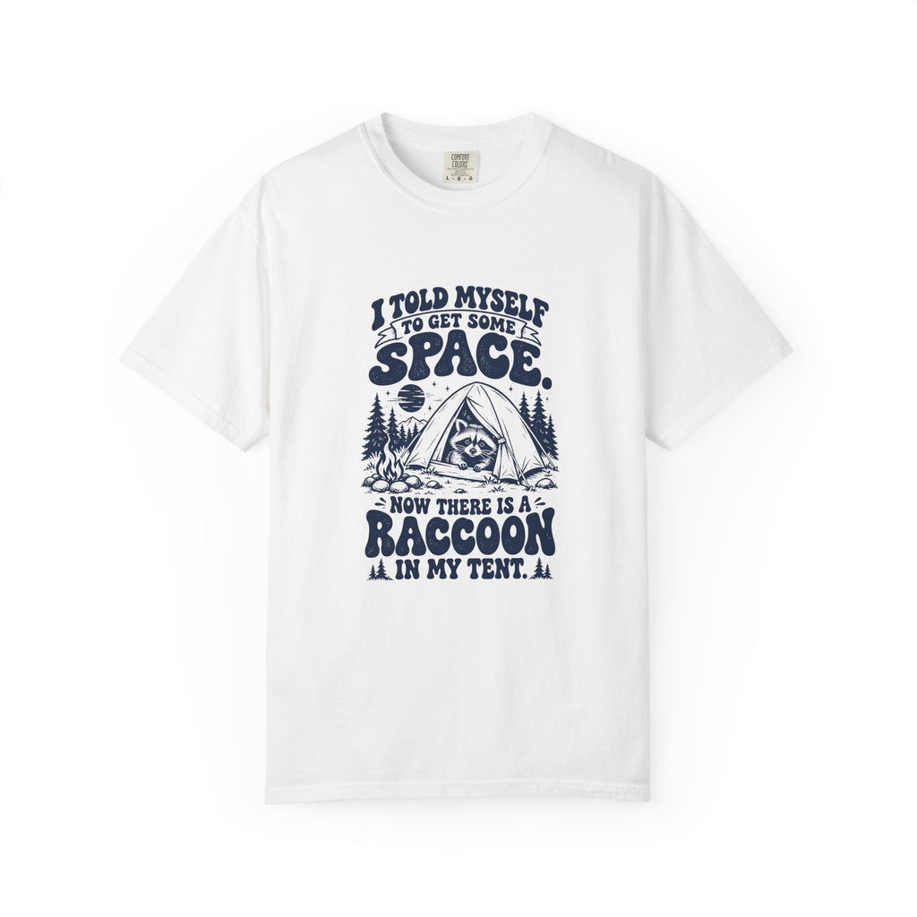 Get Some Space – Funny Outdoor Escapes T-Shirt – White – Bad Advice Club product mockup