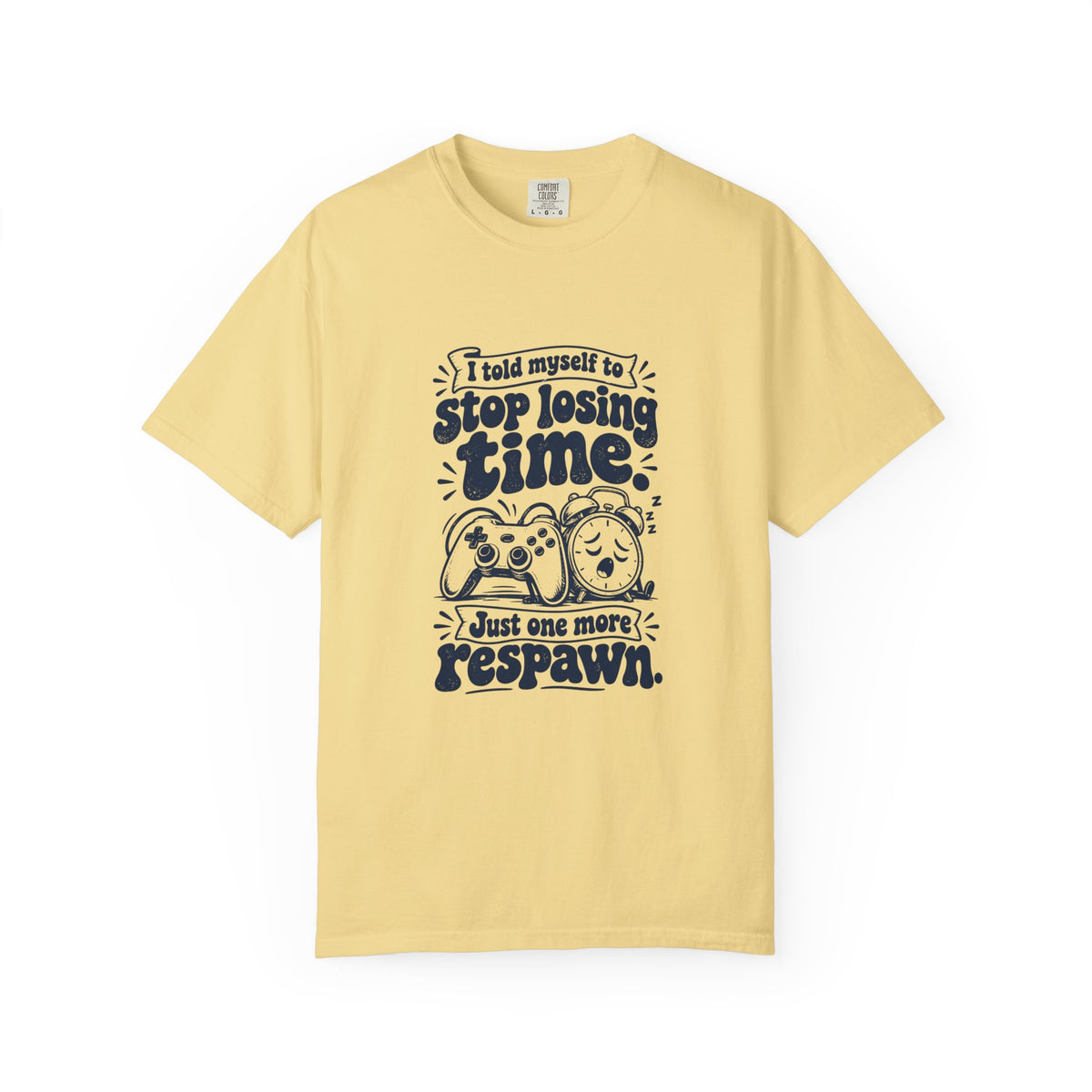 Losing Time – Funny Gaming T-Shirt – Butter – Bad Advice Club product mockup