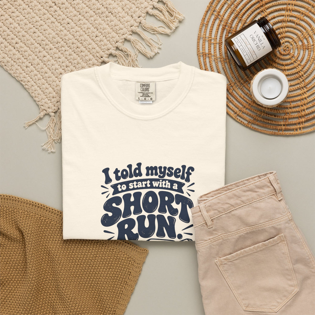 Short Run – Funny Running T-Shirt – Bad Advice Club product mockup
