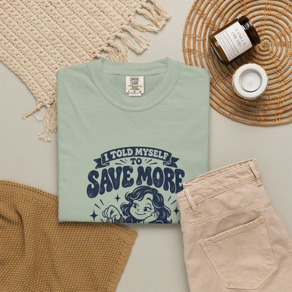 Save More – Funny Gaming T-Shirt – Bad Advice Club product mockup