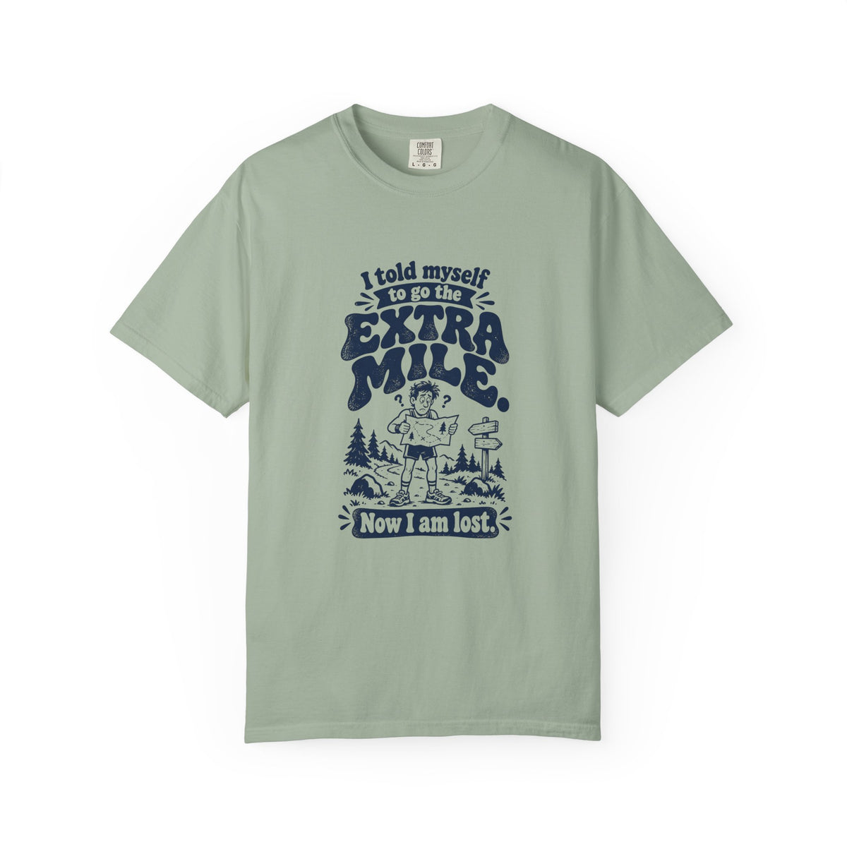 Extra Mile – Funny Running T-Shirt – Bay – Bad Advice Club product mockup