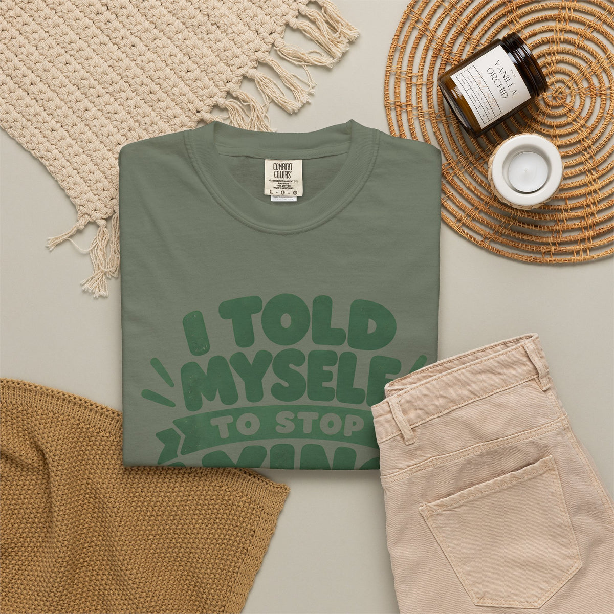 I Told Myself to Stop Lying Funny Quote T-Shirt
