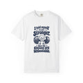 Stronger Excuses – Funny Gym & Fitness T-Shirt – White – Bad Advice Club product mockup