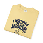 Aim Higher – Funny Ski T-Shirt – Bad Advice Club product mockup