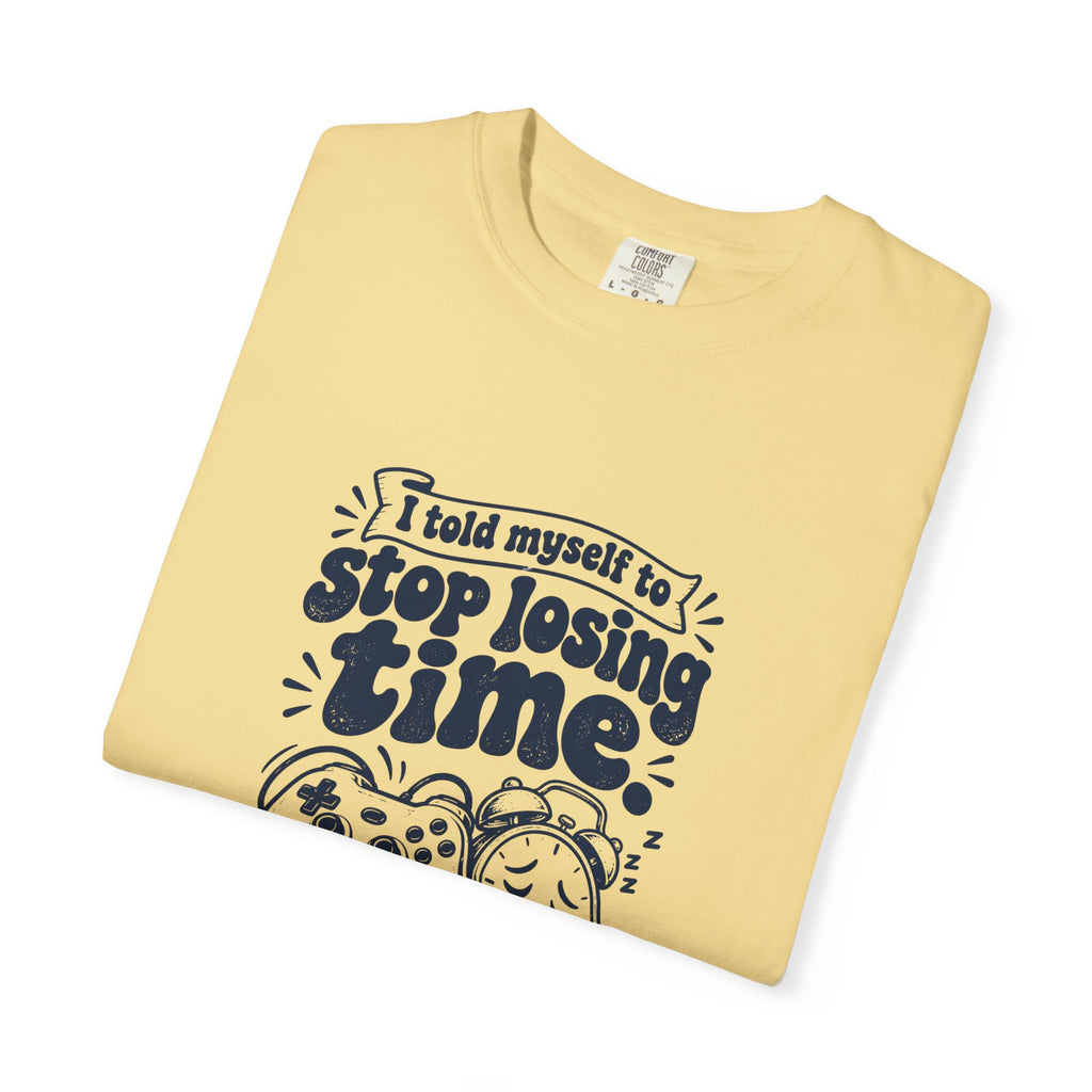 Losing Time – Funny Gaming T-Shirt – Bad Advice Club product mockup