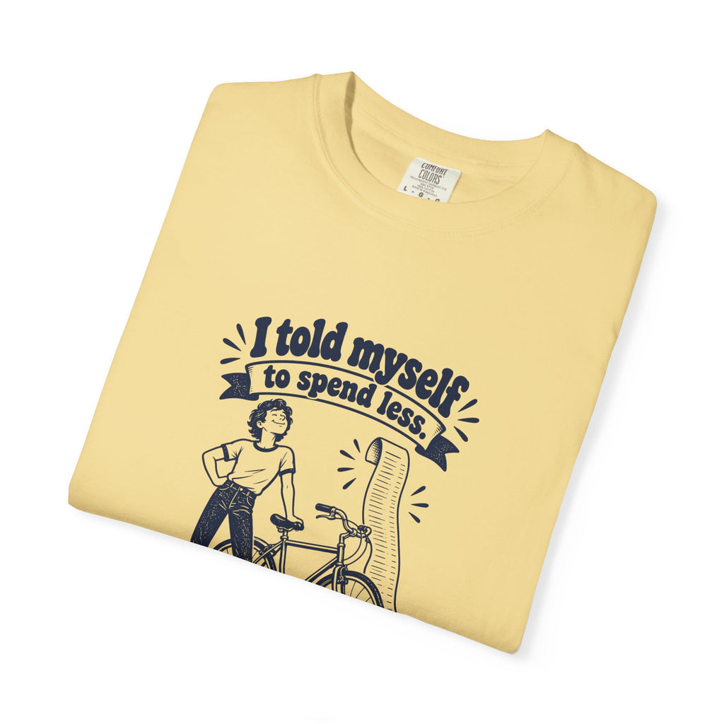 Save on Gas – Funny Cycling T-Shirt – Bad Advice Club product mockup