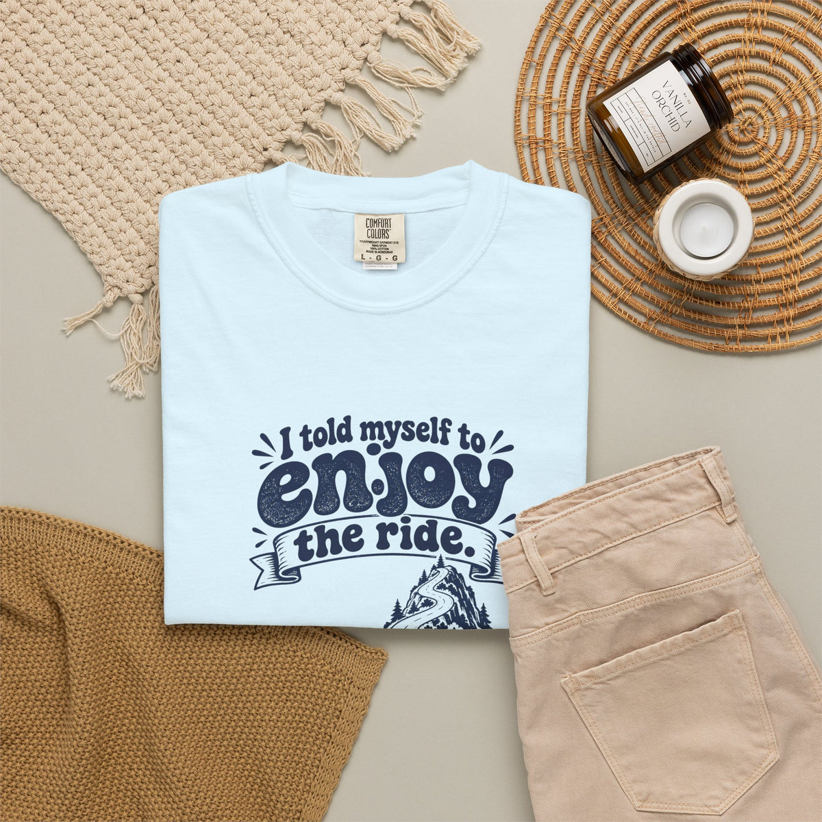 Enjoy the Ride – Funny Cycling T-Shirt – Bad Advice Club product mockup
