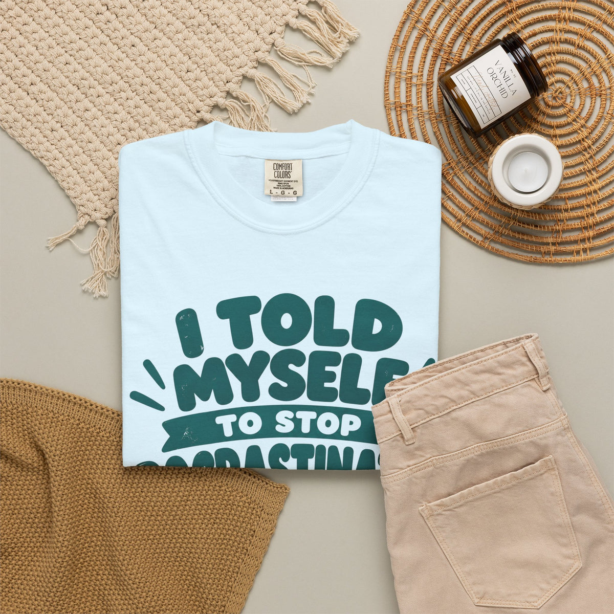 Funny Procrastination Cat T-Shirt – “I’ll Deal with That Idiot Tomorrow”