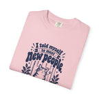 Meet New People – Funny Social Battery T-Shirt – Bad Advice Club product mockup