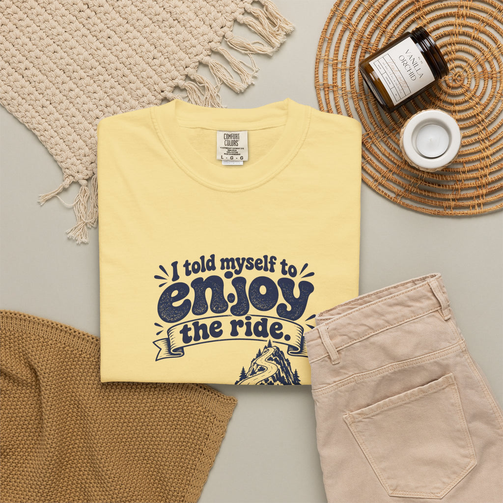Enjoy the Ride – Funny Cycling T-Shirt – Bad Advice Club product mockup