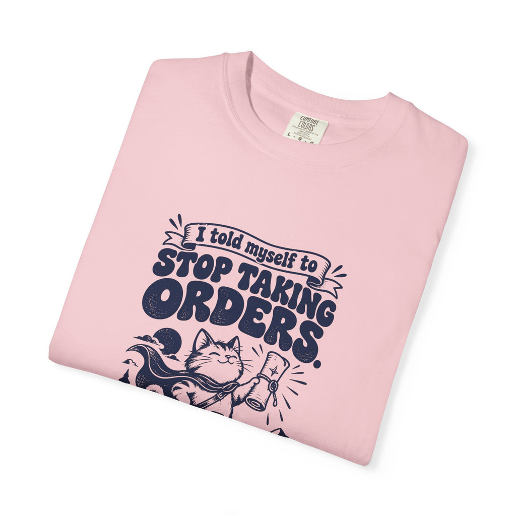 Taking Orders – Funny Gaming T-Shirt – Bad Advice Club product mockup