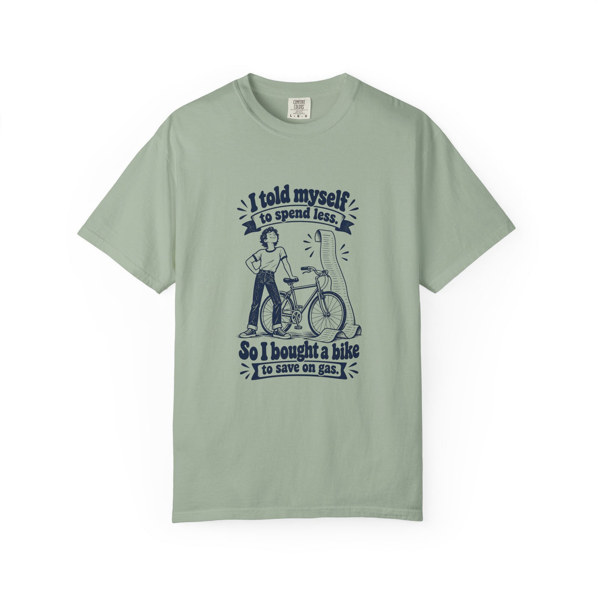 Save on Gas – Funny Cycling T-Shirt – Bay – Bad Advice Club product mockup