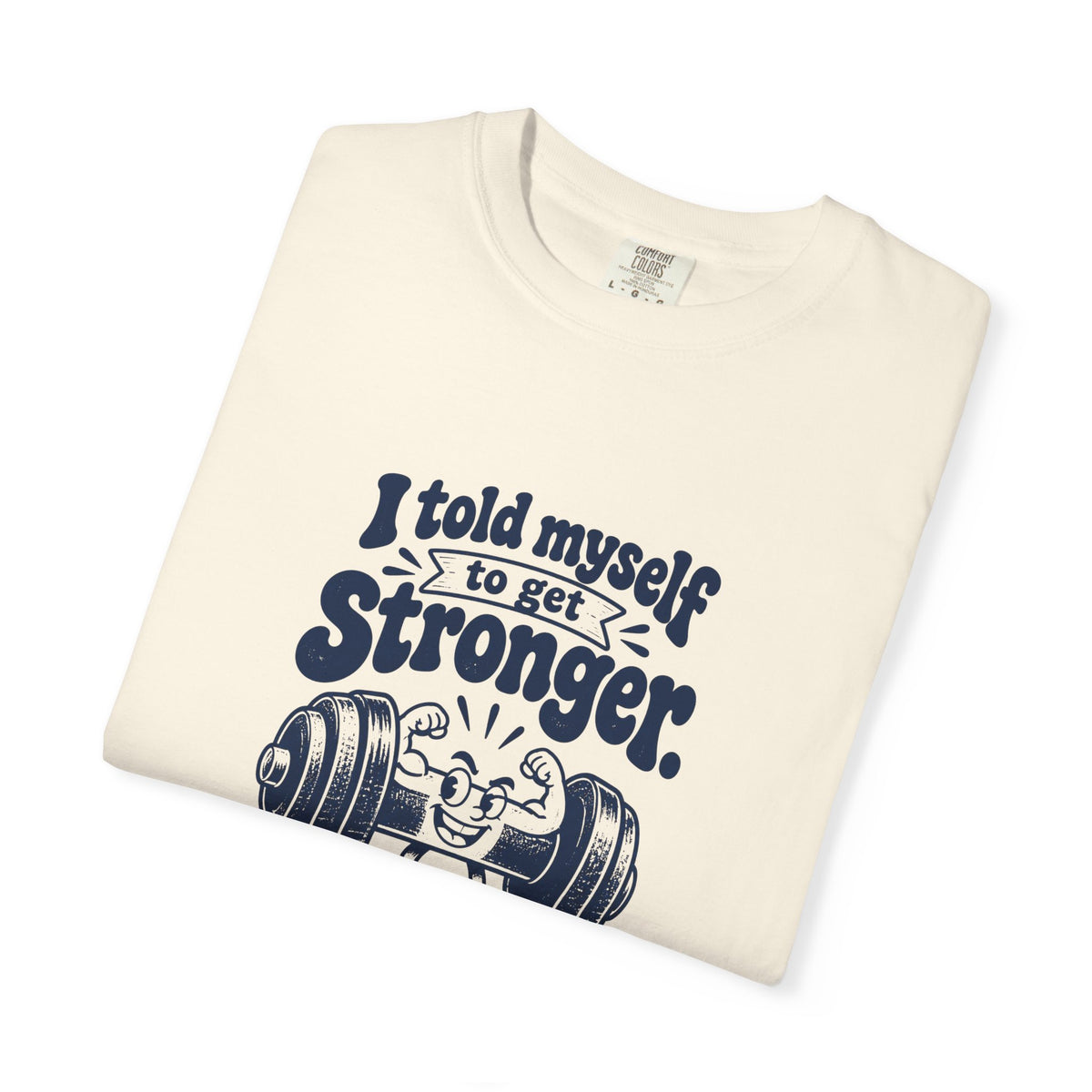 Stronger Excuses – Funny Gym & Fitness T-Shirt – Bad Advice Club product mockup