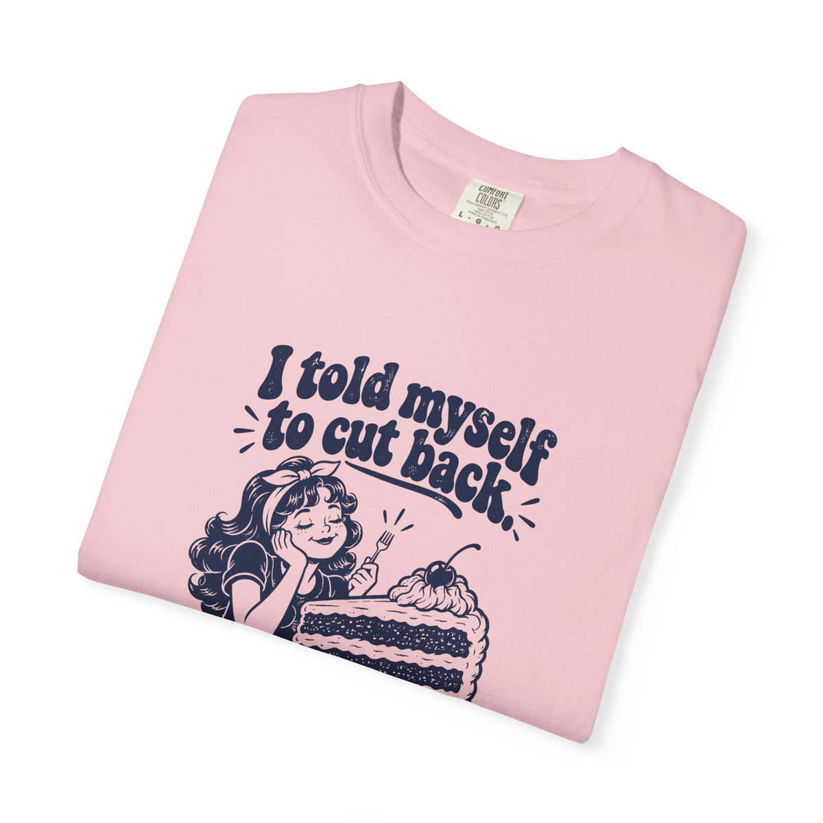 Cut Back – Funny Food & Coffee T-Shirt – Bad Advice Club product mockup