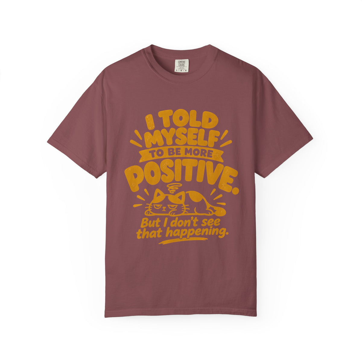 Funny Positive Mindset Quote T-Shirt – “I Told Myself to Be More Positive”
