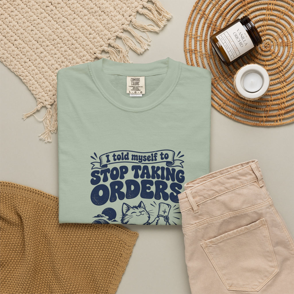 Taking Orders – Funny Gaming T-Shirt – Bad Advice Club product mockup