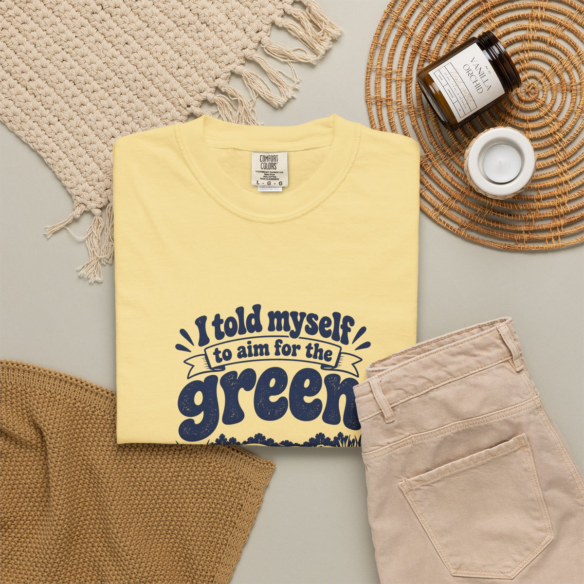 Aim for the Green – Funny Golf T-Shirt – Bad Advice Club product mockup