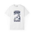 Enjoy the Ride – Funny Cycling T-Shirt – White – Bad Advice Club product mockup