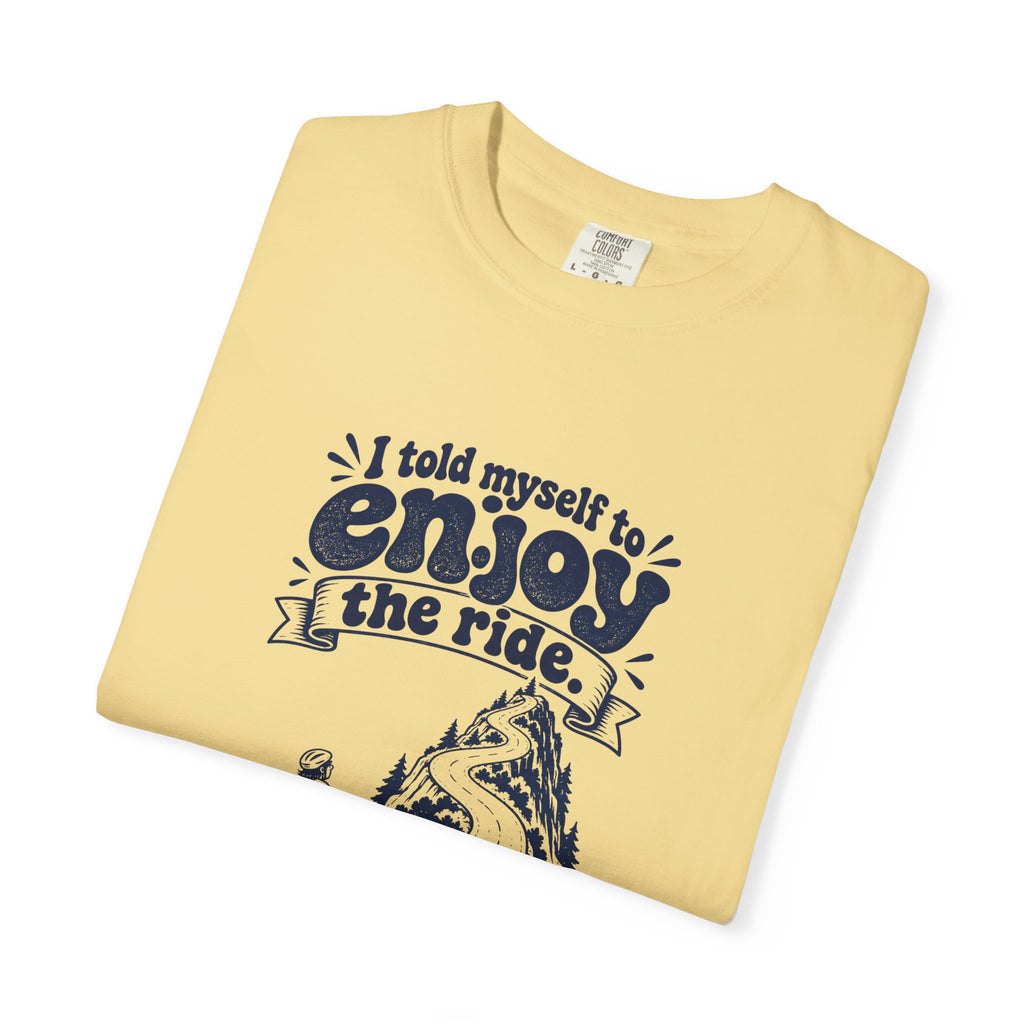 Enjoy the Ride – Funny Cycling T-Shirt – Bad Advice Club product mockup