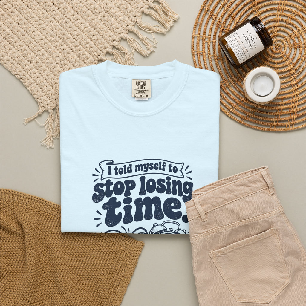 Losing Time – Funny Gaming T-Shirt – Bad Advice Club product mockup