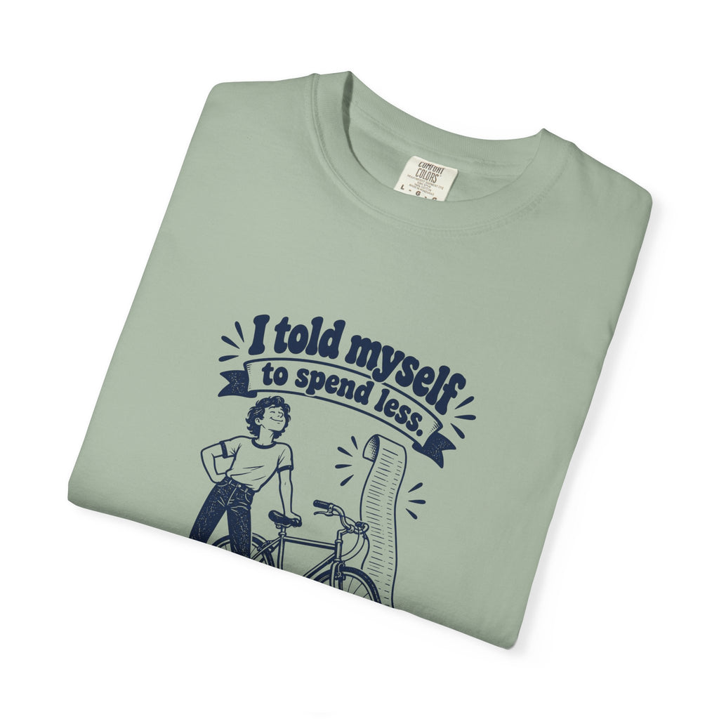 Save on Gas – Funny Cycling T-Shirt – Bad Advice Club product mockup