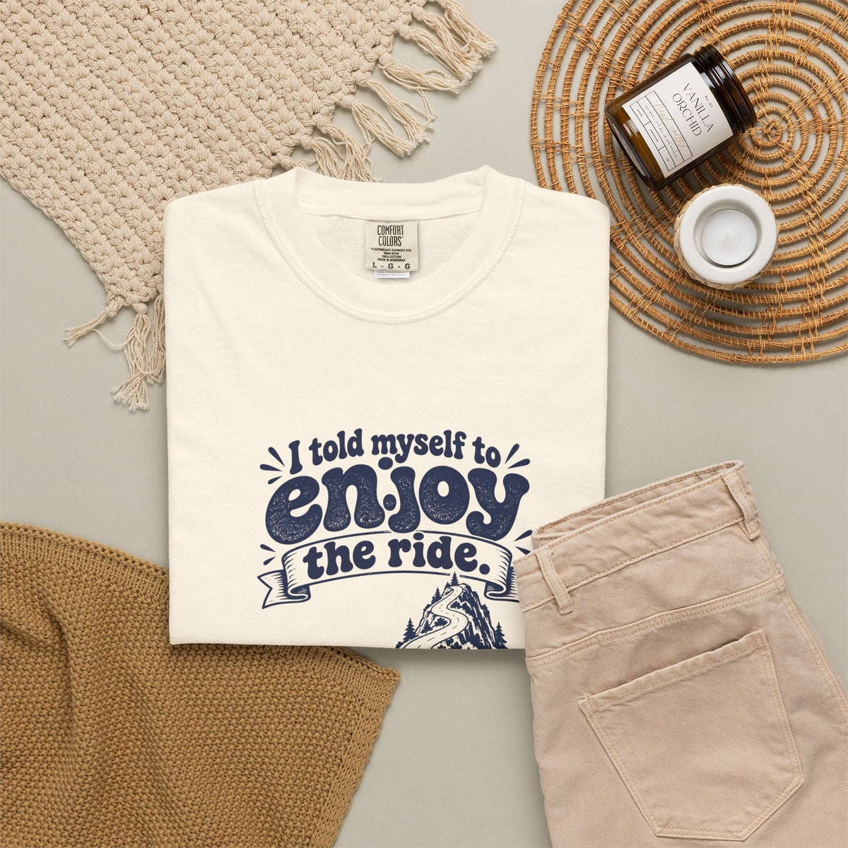 Enjoy the Ride – Funny Cycling T-Shirt – Bad Advice Club product mockup