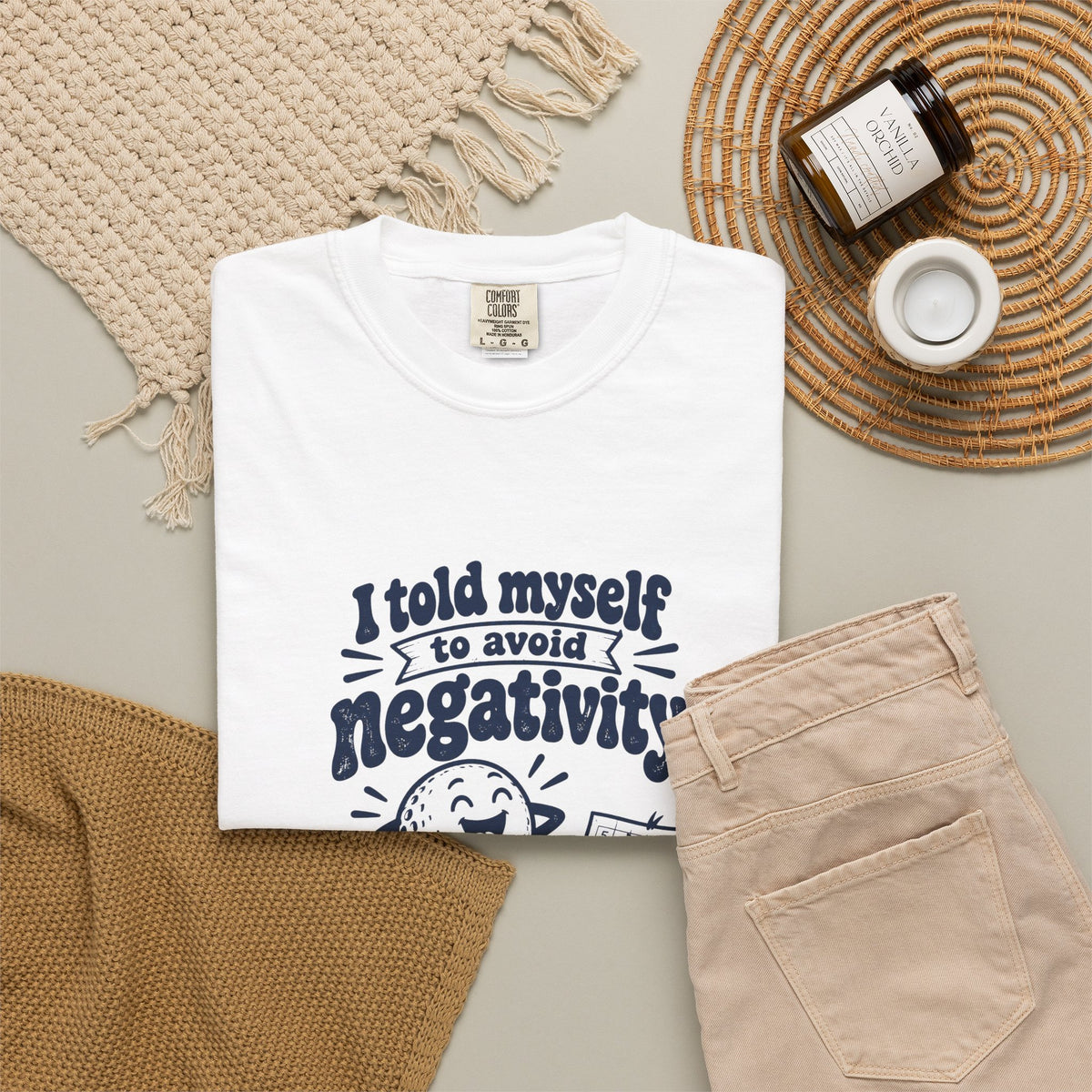Avoid Negativity – Funny Golf T-Shirt – Bad Advice Club product mockup