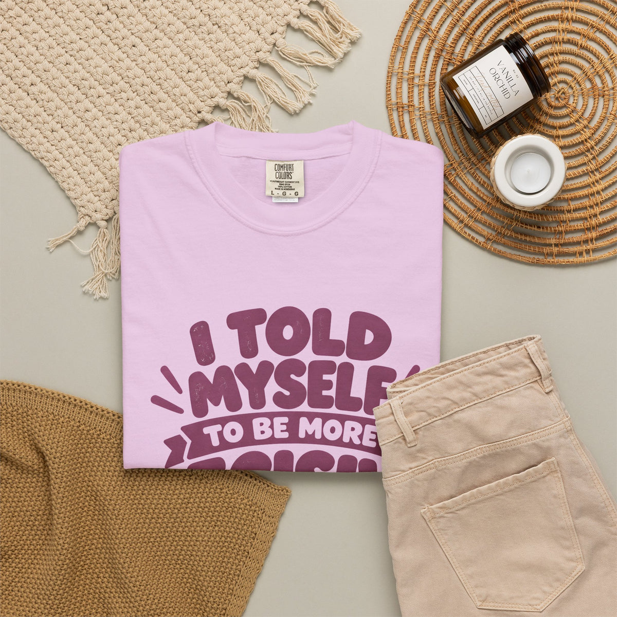 “I Told Myself to Be More Decisive” Funny Quote T-Shirt