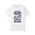Outside the Box – Funny Work & Procrastination T-Shirt – White – Bad Advice Club product mockup
