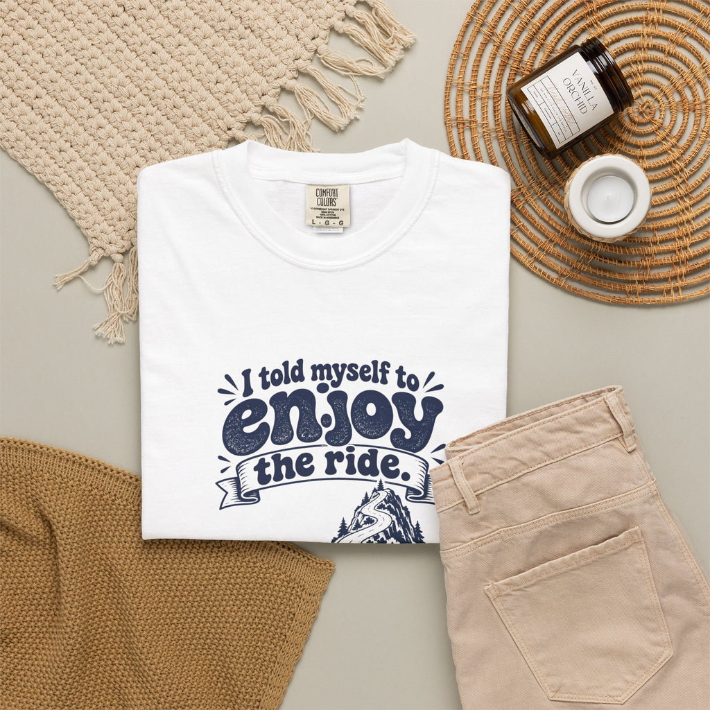 Enjoy the Ride – Funny Cycling T-Shirt – Bad Advice Club product mockup