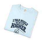 Aim Higher – Funny Ski T-Shirt – Bad Advice Club product mockup